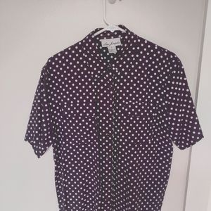 Classic polkadot Black Blouse
